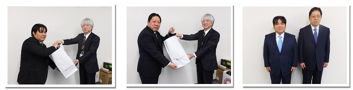 永年勤続社員への表彰式の様子